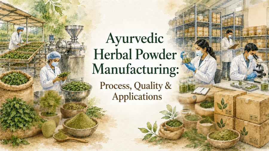 Ayurvedic Herbal Powder Manufacturing: Process, Quality & Applications