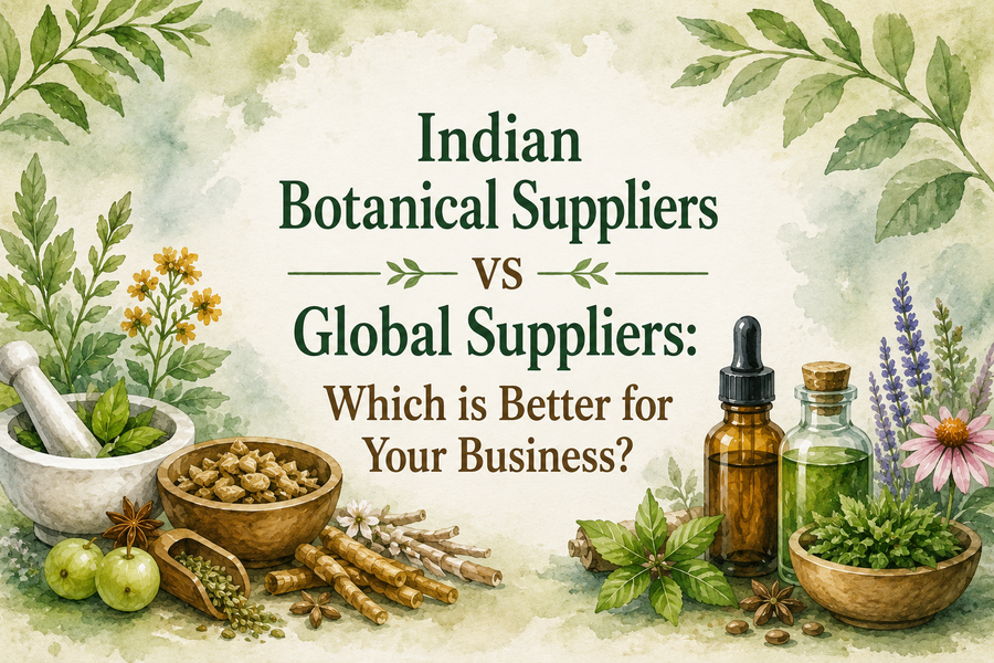 Indische Botanische Lieferanten vs. Globale Lieferanten: Was ist besser für Ihr Unternehmen?