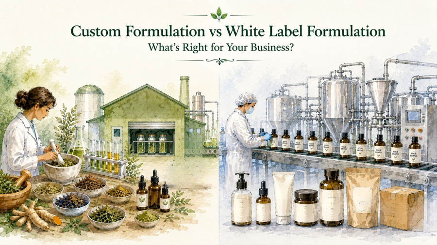 Custom Formulation vs White Label: What's Right for Your Business?