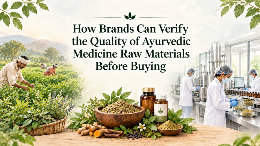 How Brands Can Verify the Quality of Ayurvedic Medicine Raw Materials Before Buying