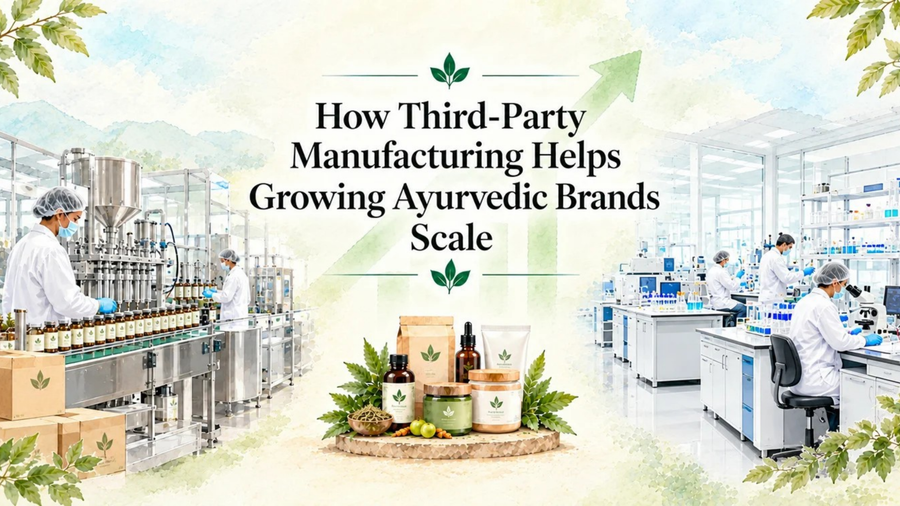 How Third-Party Manufacturing Helps Growing Ayurvedic Brands Scale