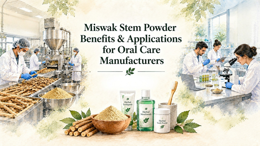 Miswak Stem Powder: Benefits & Applications for Oral Care Manufacturers