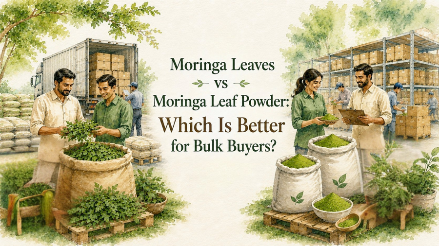 Moringa Leaves vs Moringa Leaf Powder: Which Is Better for Bulk Buyers?