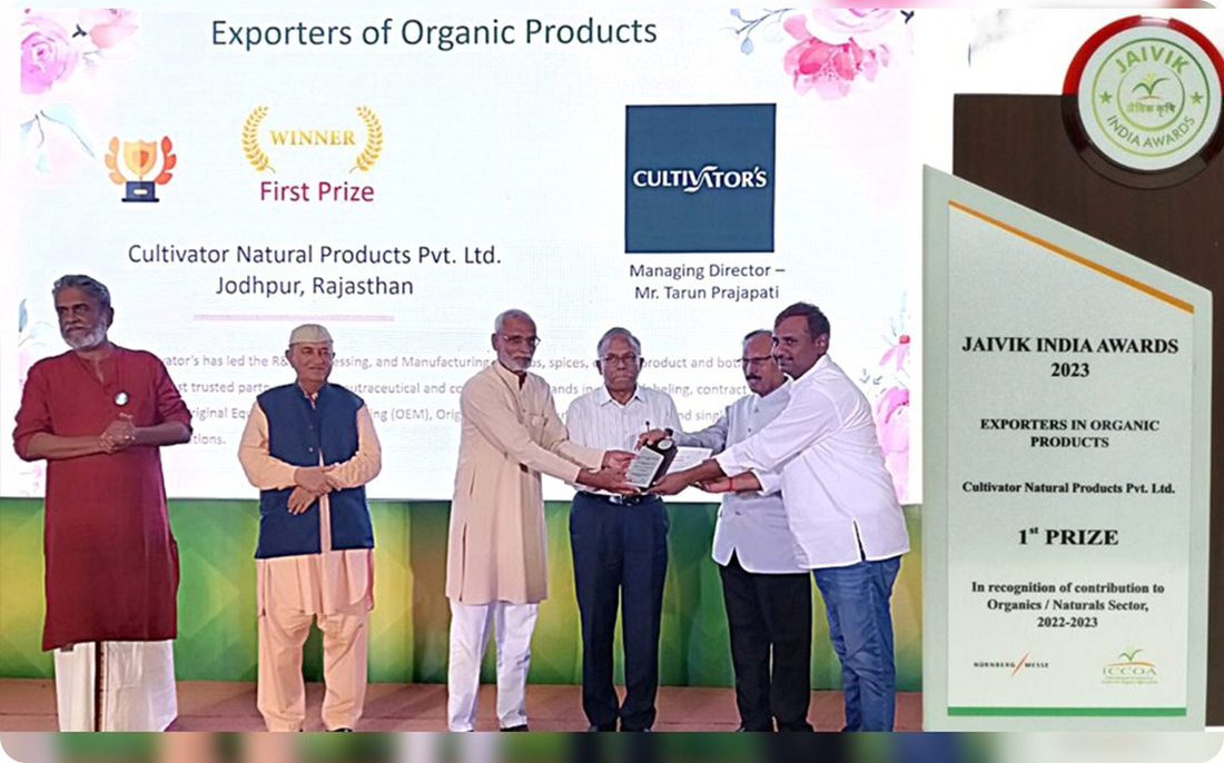 1st Prize Winner of Jaivik India Awards 2023