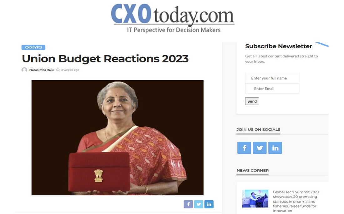 Union Budget Reactions 2023