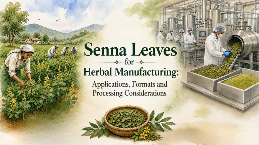 Senna Leaves for Herbal Manufacturing: Applications, Formats and Processing Considerations