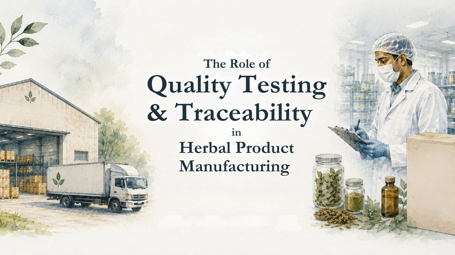 The Role of Quality Testing & Traceability in Herbal Product Manufacturing