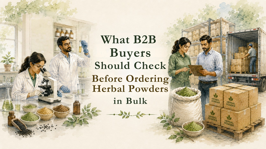 What B2B Buyers Should Check Before Ordering Herbal Powders in Bulk