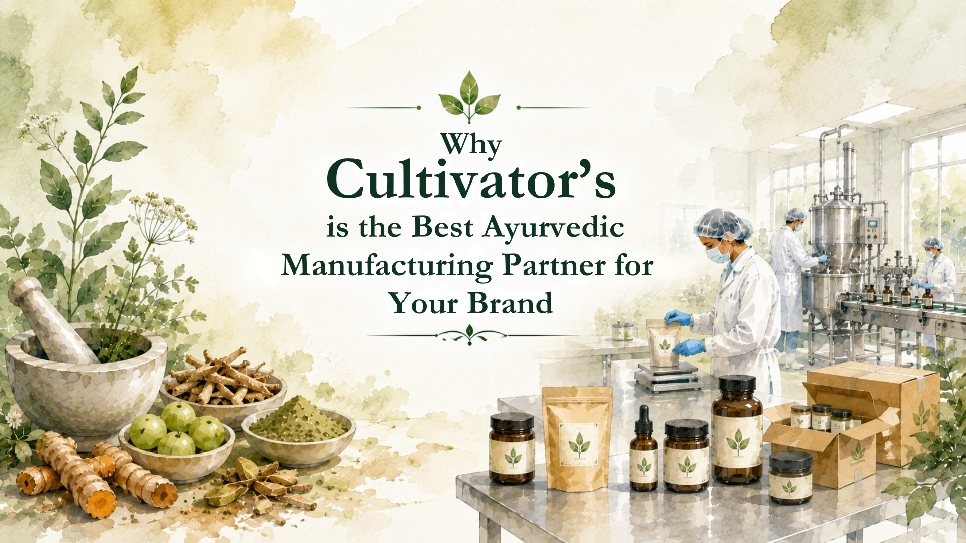Pourquoi Cultivator’s est le Meilleur Partenaire de Fabrication Ayurvédique pour Votre Marque