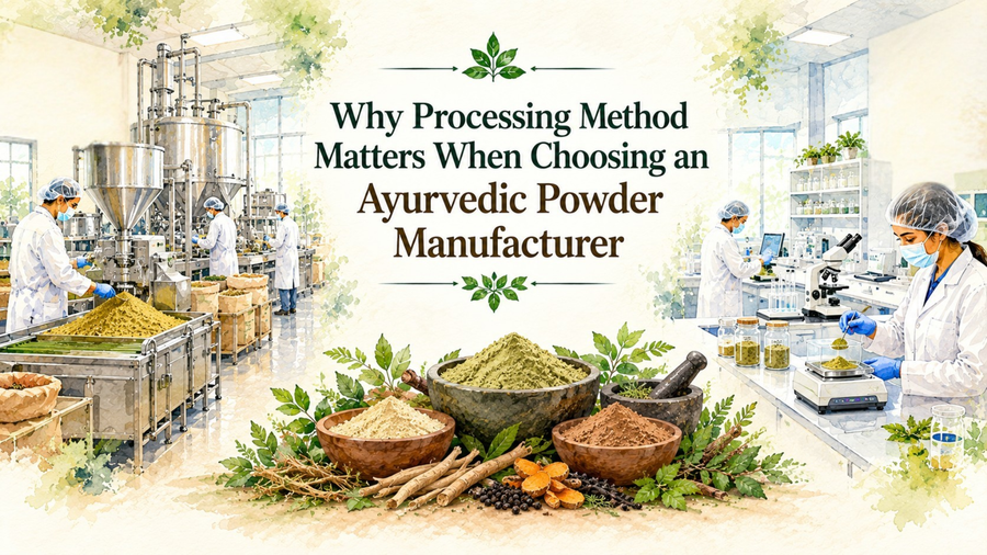 Why Processing Method Matters When Choosing an Ayurvedic Powder Manufacturer