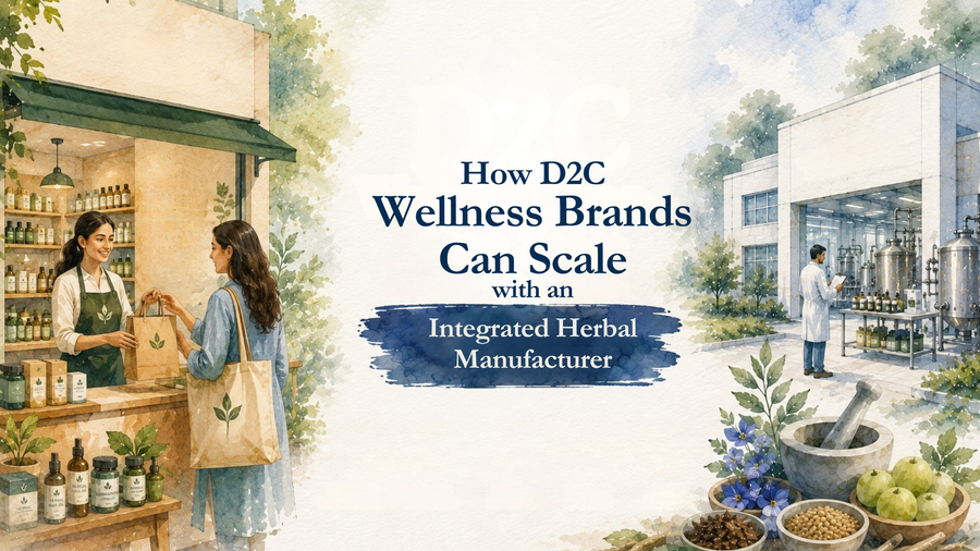 How D2C Wellness Brands Can Scale with an Integrated Herbal Manufacturer