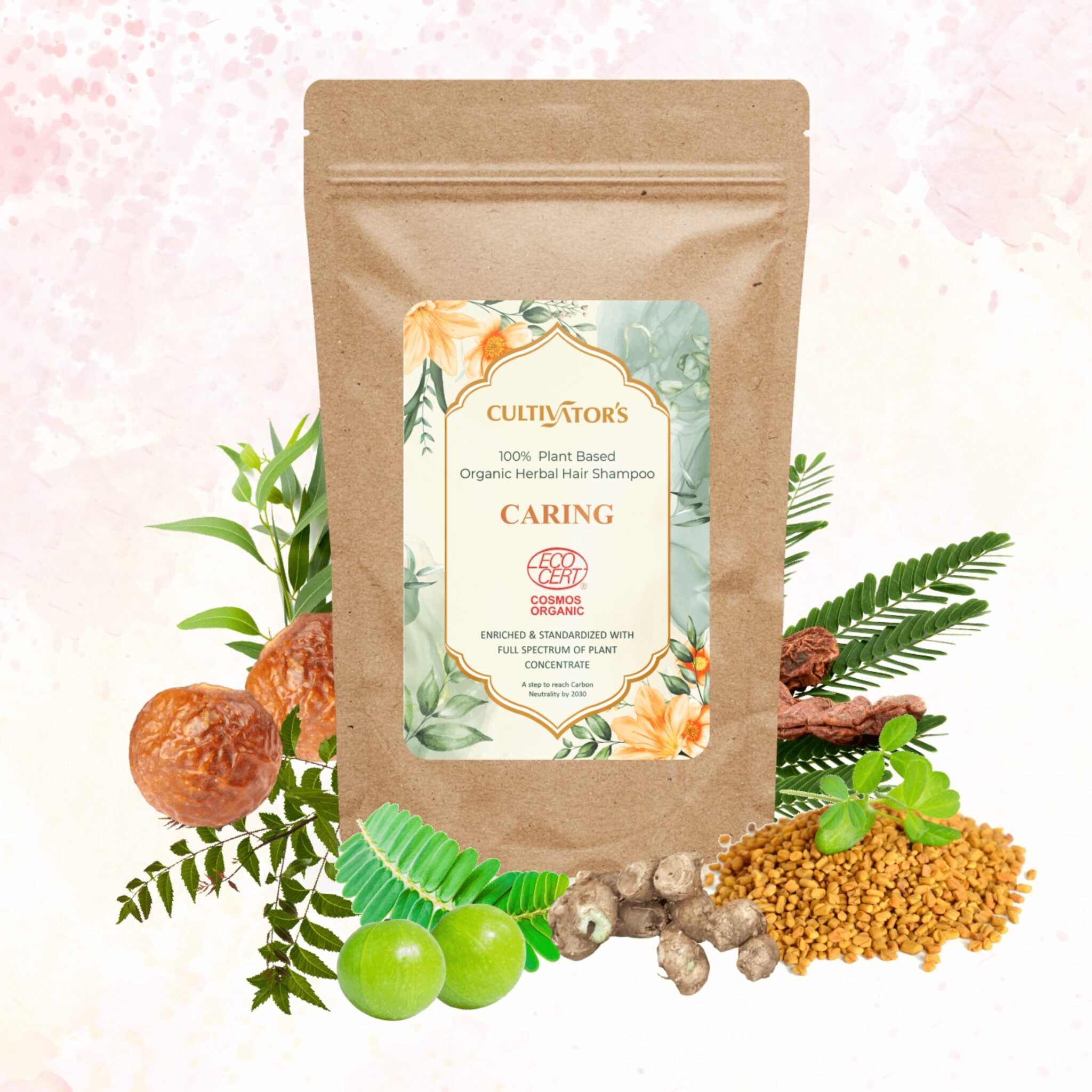 Organic Herbal Hair Shampoo-  Caring