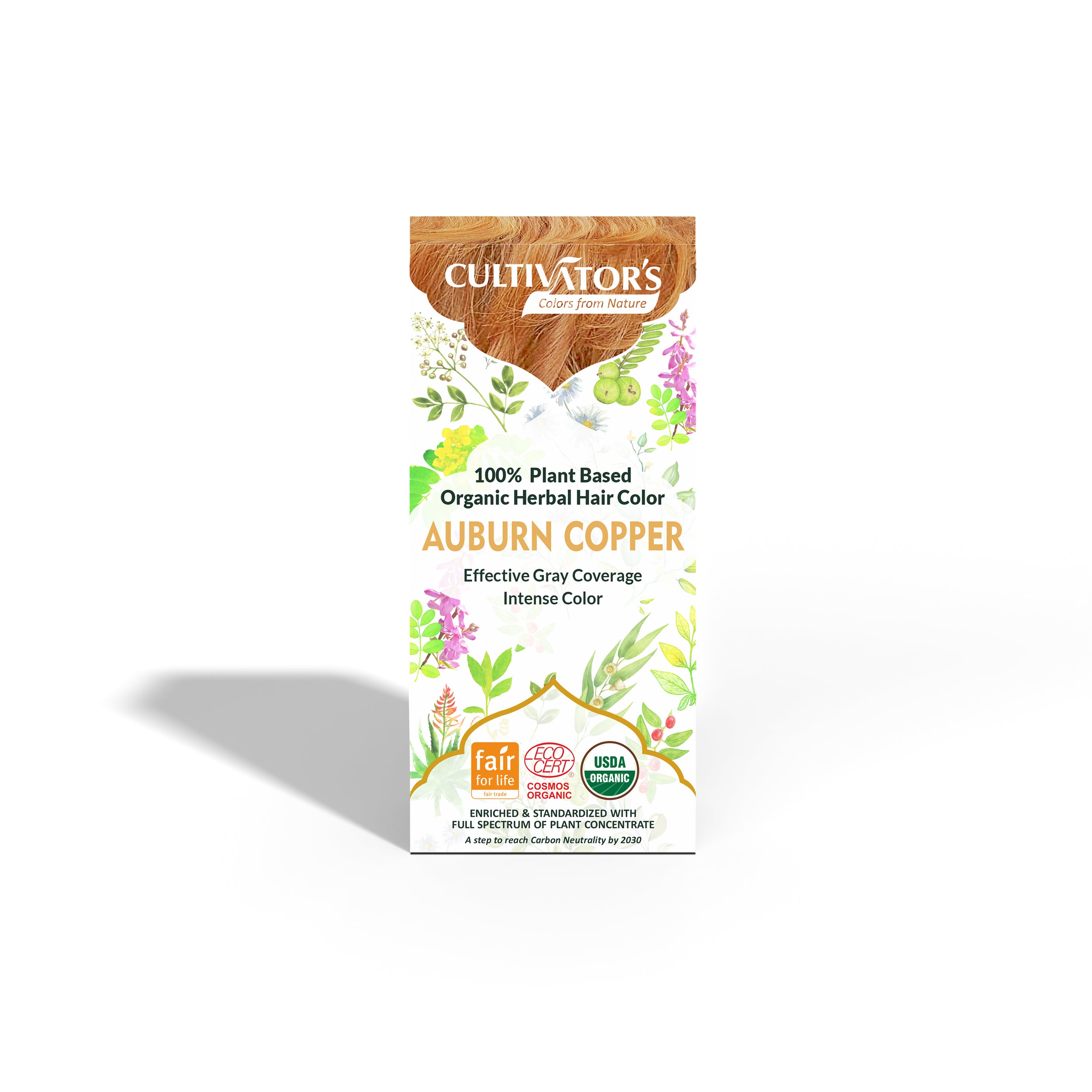 Organic Herbal Hair Color - AUBURN / COPPER