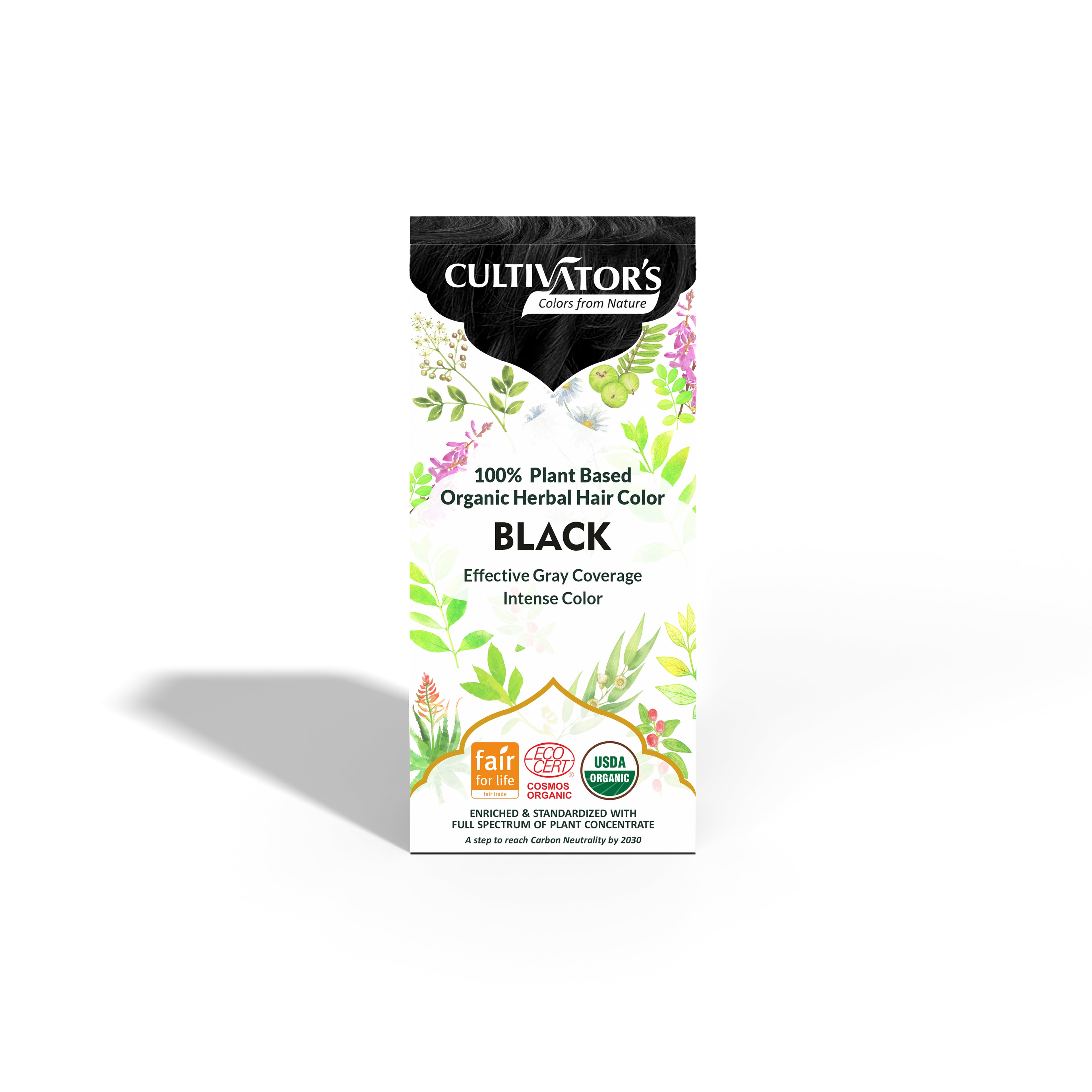 Organic Herbal Hair Color - BLACK