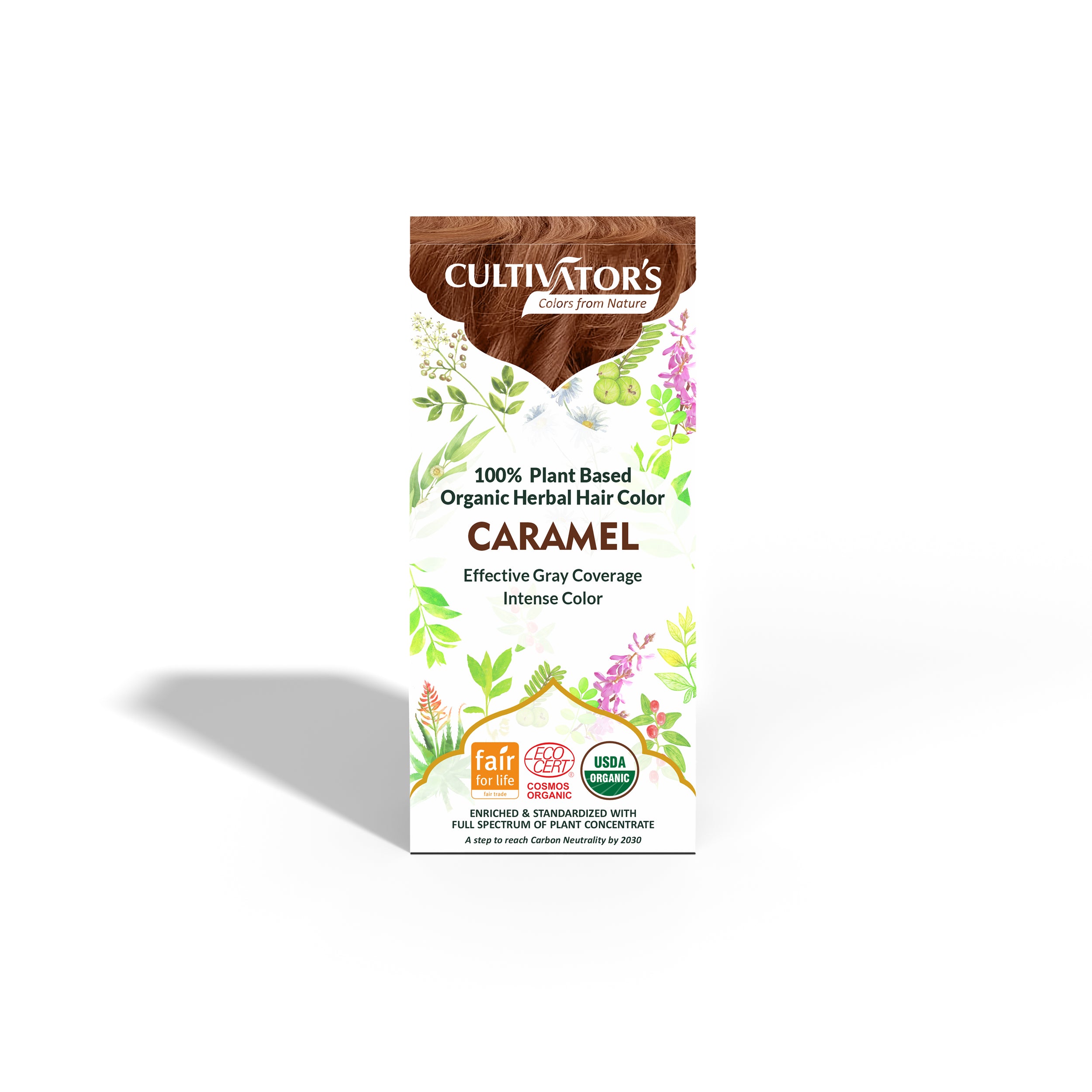 Organic Herbal Hair Color - CARAMEL