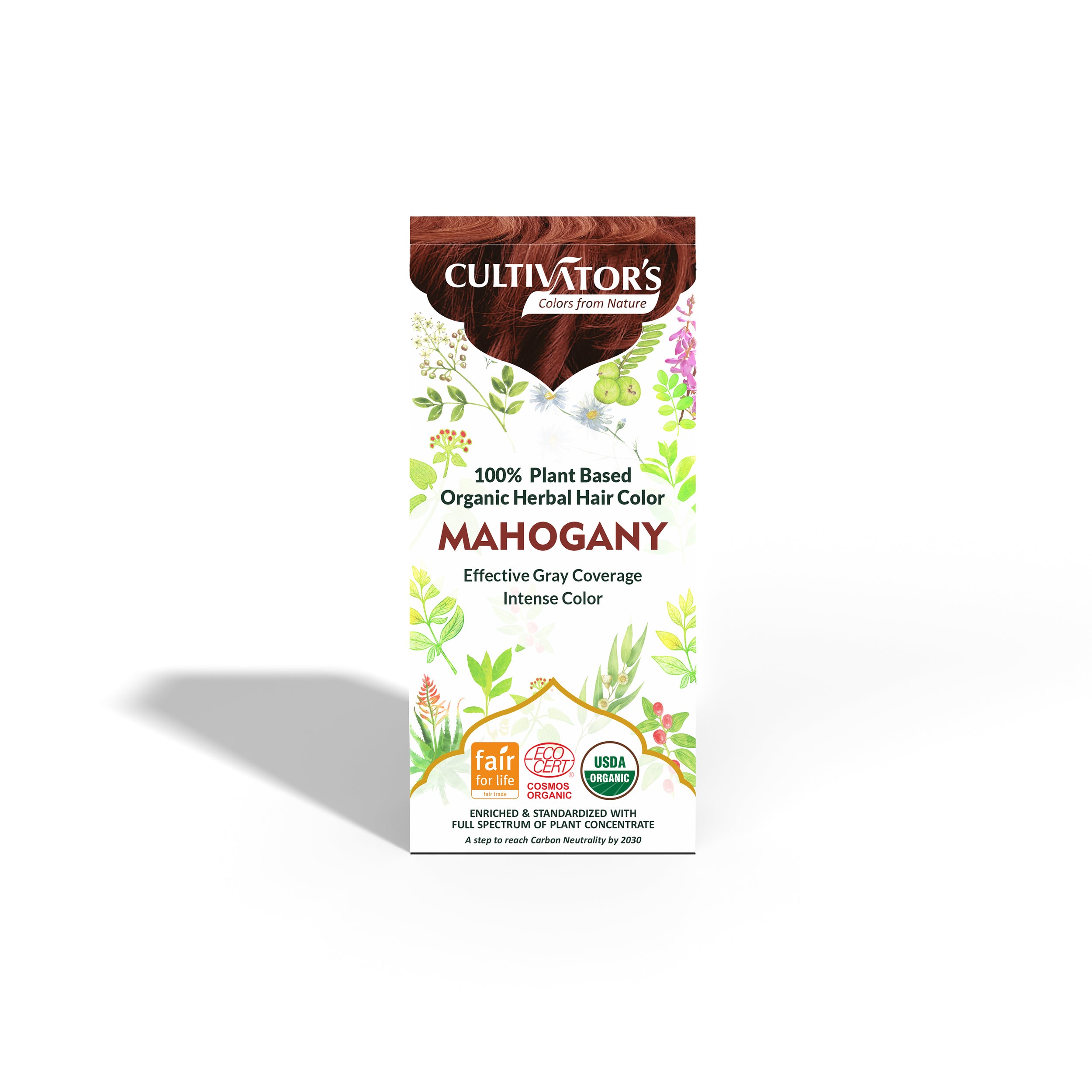 Organic Herbal Hair Color - MAHOGANY