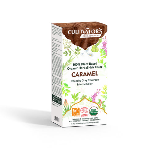 Organic Herbal Hair Color - CARAMEL