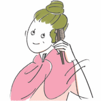 Brush the hairline